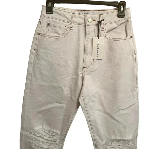 WeWoreWhat NEW Stretch Twill Denim Icon Jean in Classic White 25” - Picture 7 of 10